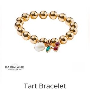 BNIB Park Lane Gold Bracelet with Cherry Charm and Pearl - TART